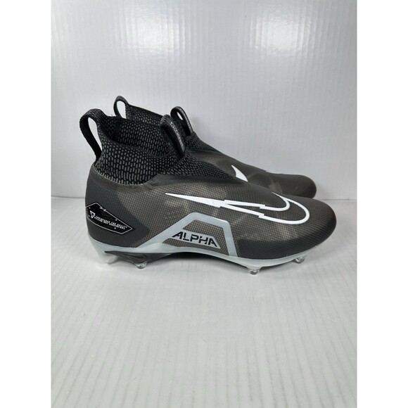 Sz 13 Nike Mens Alpha Menace Elite 3 Detachable Football Cleats Black DR5659-001 - Picture 1 of 7